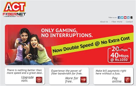 act fibernet login